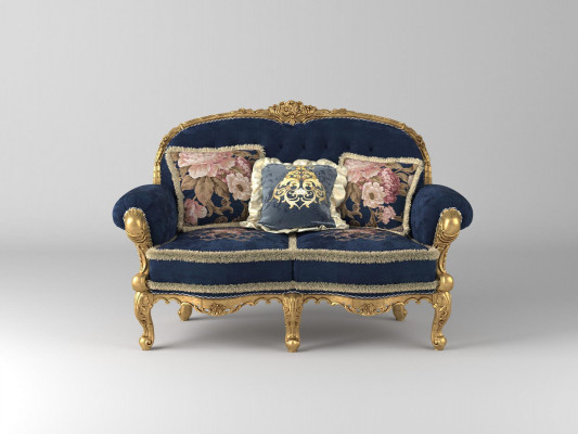 Chesterfield canapé 2 places Canapés Canapés Tissu en velours Meubles à deux places Neuf
