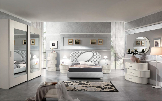 Armoire de luxe avec portes coulissantes Armoires de chambre en bois modernes