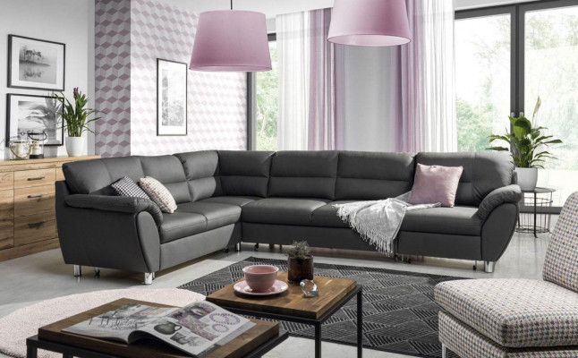 Paysage vivant Canapé-lit en forme de U Tissu Textile Canapé Sofa Rembourrage Coin