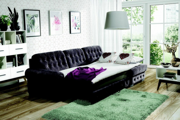 Revêtement d'angle de sommeil Canapé Ensemble de revêtement Suite de revêtement de paysage vivant Canapés Canapés