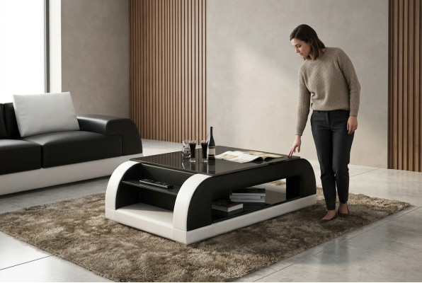 Table basse Table de café Tables basses Table en verre Table designer Table d'appoint CT9012