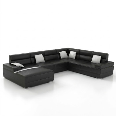 Canapé en cuir Canapé paysage vivant Canapé d'angle Suite d'angle Design Moderne Canapé F3016 nouveau
