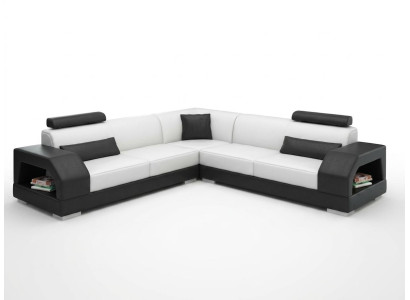 Canapé en cuir Canapé Canapé d'angle Canapé d'angle Suite design Moderne Canapé G8001B
