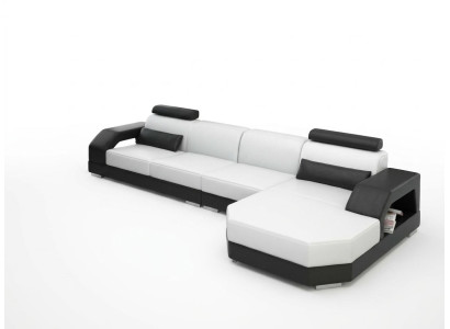 Canapé en cuir Canapé Canapé living Canapé d'angle Ensemble d'angle Design Canapé moderne G8001C