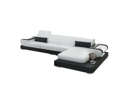 Canapé en cuir Canapé Canapé d'angle Canapé d'angle Suite d'angle Design Canapé moderne G8002C