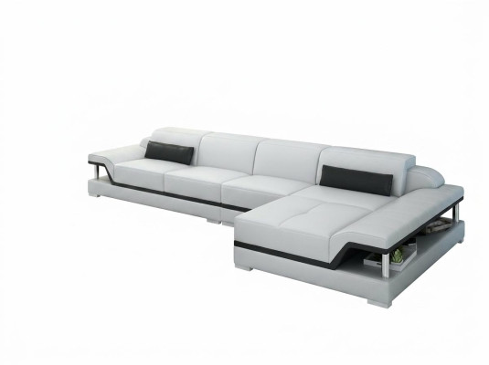 Canapé en cuir design canapé canapé rembourrage suite d'angle ensemble de sièges canapés en cuir 8004C