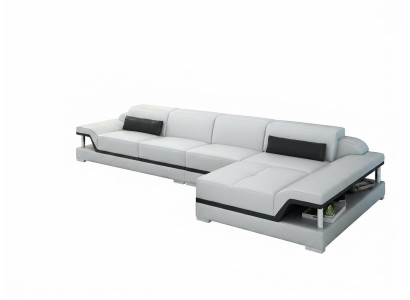 Canapé en cuir design canapé canapé rembourrage suite d'angle ensemble de sièges canapés en cuir 8004C