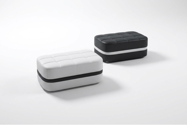 Design gepolsterter Hocker Fußhocker Sitzhocker Gepolsterter Pufa
