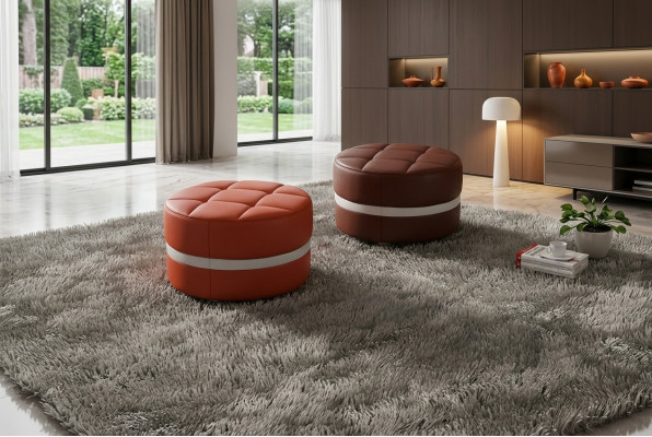 Design Repose-Pied Tabouret Ottoman Siège Rembourré Pufa FT003