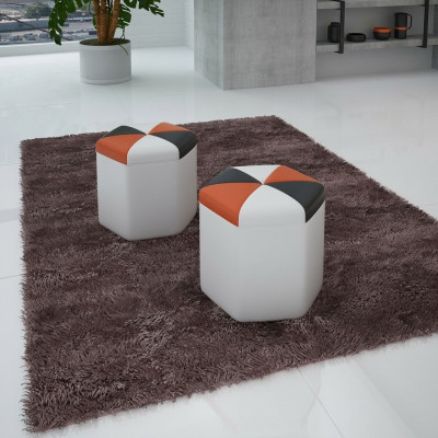 Design Upholstery Stool Footstool Ottoman Seat Chaise Padded FT004  Conception Tabouret Rembourré Ottoman Repose-Pieds Siège Chaise Rembourrée FT004