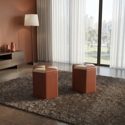Design Polsterhocker Hocker Ottomane Sitz Gepolstert Pufa FT007