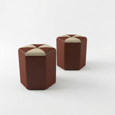 Design Polsterhocker Hocker Ottomane Sitz Gepolstert Pufa FT007