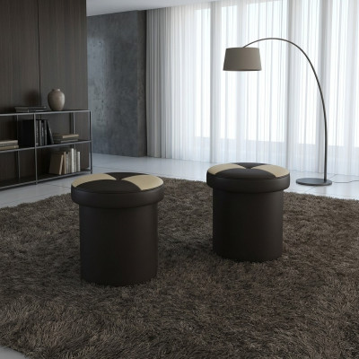 Design Upholstery Stool Footstool Ottoman Seat Chaise Padded FT008 -> Tabouret rembourré en tissu Design Ottoman Siège Chaise FT008