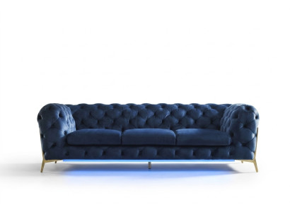 Chesterfield Siège Tissu Tissu 2 Places Canapé de Salon Canapé Tapisserie Suite