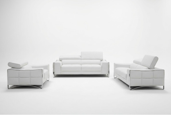 Canapé Canapé Rembourrage XXL Grand 3 Places (sans 2+1) Canapé en Cuir Design de Siège
