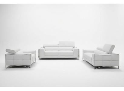 Canapé Canapé Rembourrage XXL Grand 3 Places (sans 2+1) Canapé en Cuir Design de Siège