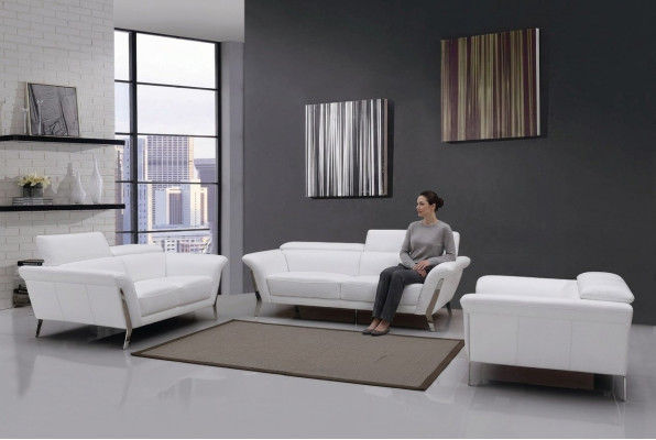 Canapé 3 places (sans 2+1) Canapé Sofa Revêtement XXL Grand Canapé en Cuir Design de Siège