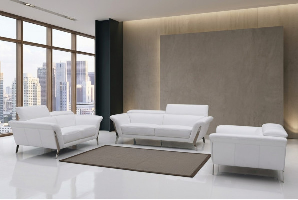 Canapé 3 places (sans 2+1) Canapé Sofa Revêtement XXL Grand Canapé en Cuir Design de Siège