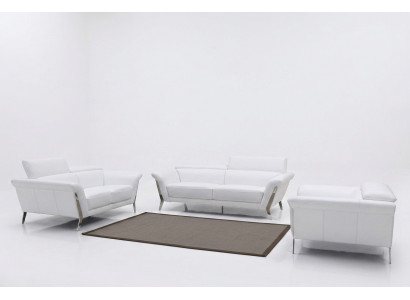 Canapé 3 places (sans 2+1) Canapé Sofa Revêtement XXL Grand Canapé en Cuir Design de Siège