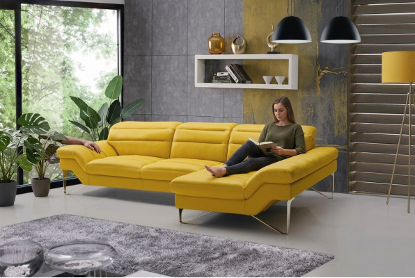 Designer Multifunktions Couch Sofa Ecksofa Polstersitz Ledersuite neu