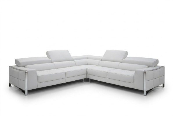 Canapé en cuir Canapé Salon paysager Canapé d'angle Suite d'angle Design Moderne Canapé 1504B