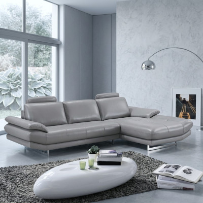 Canapé en cuir Canapé Canapé d'angle Canapé d'angle Suite d'angle Design Canapé moderne 1508