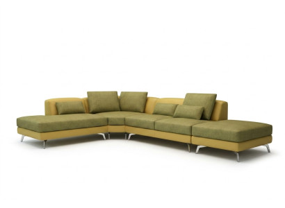 Canapé en cuir Canapé Canapé d'angle Suite de coin Design Canapé moderne 5111