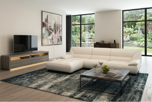 Canapé en cuir Canapé Coin canapé Moderne design Moderne Sofa