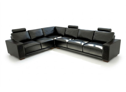 Canapé en cuir Canapé Paysage vivant Canapé d'angle Suite d'angle Design Canapé moderne A1121B