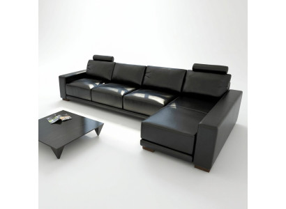 Canapé en cuir Canapé Mobilier de salon Canapé d'angle Suite d'angle Design Canapé moderne A1121C
