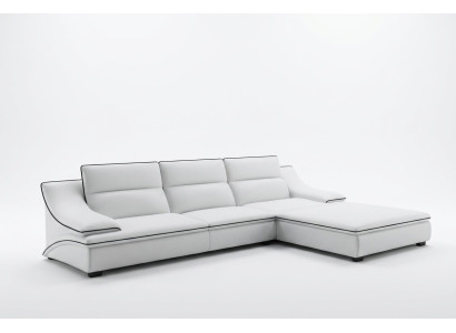 Canapé en cuir Canapé Living Paysage du coin Canapé d'angle Suite d'angle Design Sofa Moderne A1160C