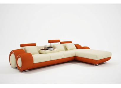 Canapé en cuir Canapé Canapé d'angle Canapé d'angle Suite d'angle Design Moderne Canapé A1163E