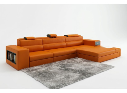 Canapé en cuir Canapé Canapé d'angle Canapé d'angle Suite d'angle Design Canapé moderne B2006B