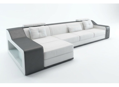 Canapé en cuir Canapé Canapé d'angle Canapé d'angle Suite d'angle Design Canapé moderne B2017B