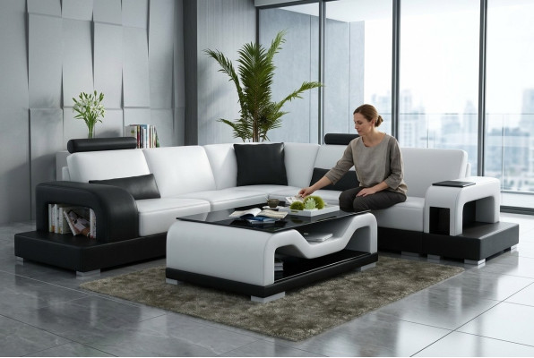 Table basse Table Tables basses Table en verre Table de designer Table d'appoint CT9004