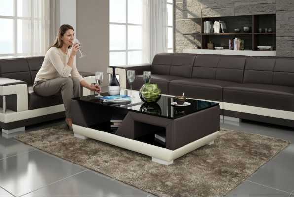 Table basse Tables de café Table en verre Tables Table d'appoint Designer
