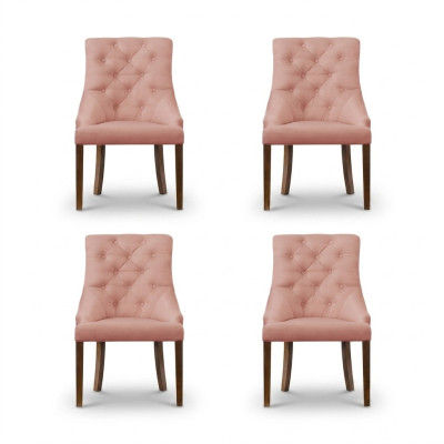 4x Fauteuil Club Chesterfield Lounge avec siège rembourré Chaises Fauteuils Suite Lehn