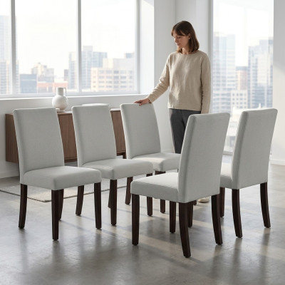 6x Chaises Chaise Rembourrage Design Lounge Club Siège Suite Fauteuil neuf