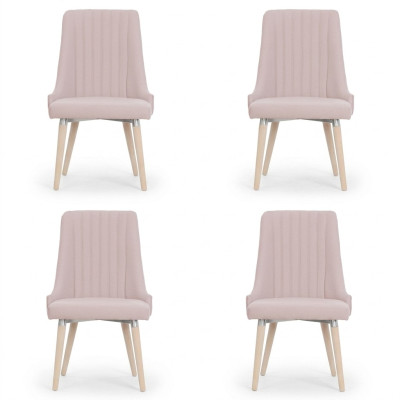 4x Chaises Chaise Rembourrage Moderne Set Design Lehn Suite Fauteuil Complet neuf