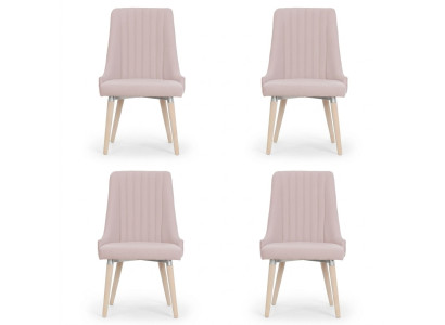4x Chaises Chaise Rembourrage Moderne Set Design Lehn Suite Fauteuil Complet neuf