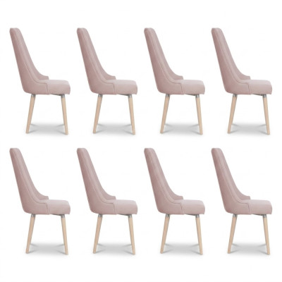 8x Chaises Chaise Rembourrage Moderne Set Design Lehn Suite Fauteuil Complet neuf