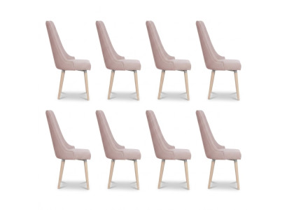 8x Chaises Chaise Rembourrage Moderne Set Design Lehn Suite Fauteuil Complet neuf