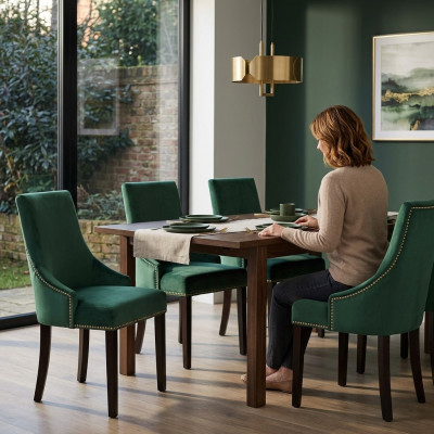 4x Chaises de siège rembourrées design Voir la suite de fauteuils Club fauteuil de salon assorti