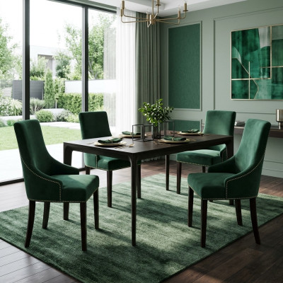 4x Chaises de siège rembourrées design Voir la suite de fauteuils Club fauteuil de salon assorti