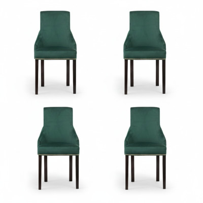 4x Chaises de siège rembourrées design Voir la suite de fauteuils Club fauteuil de salon assorti