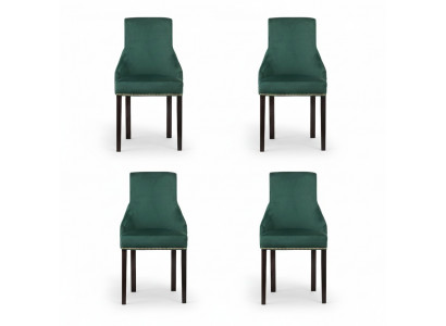 4x Chaises de siège rembourrées design Voir la suite de fauteuils Club fauteuil de salon assorti