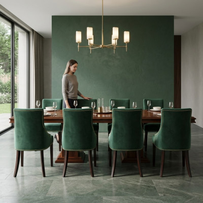 8x Chaises de siège rembourrées de design - Voir la suite de fauteuils, d'accoudoir et de club de salon.