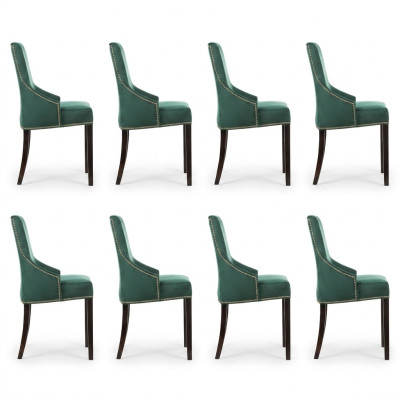 8x Chaises de siège rembourrées de design - Voir la suite de fauteuils, d'accoudoir et de club de salon.