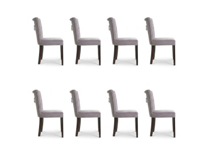 8x Chaises de Siège Rembourrées Voir Fauteuil Suite Fauteuil de Salon Club Set