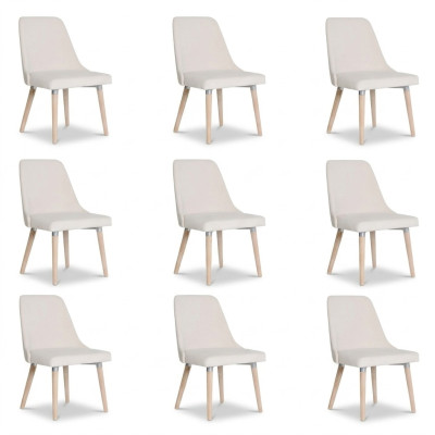 6x Chaise de siège rembourré design Voir Fauteuil Fauteuil Suite Fauteuil de salon Club Set